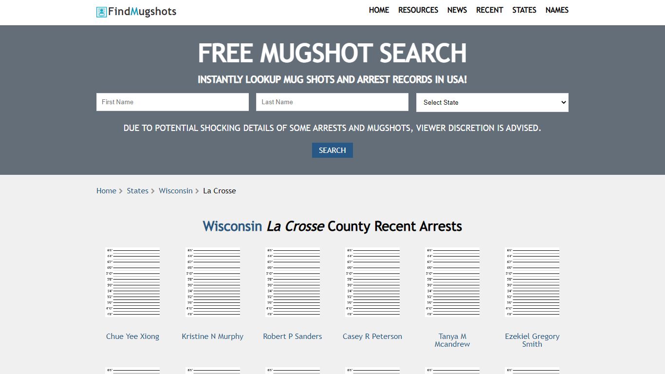 Find La Crosse Wisconsin Mugshots - Find Mugshots